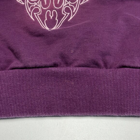 Juvenile Purple Inferno Hoodie Sweatshirt L 23.5x26.5 Embroidered Grunge - Picture 7 of 11
